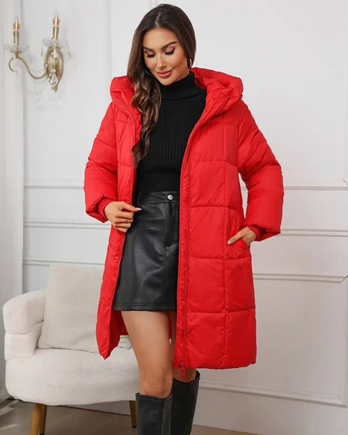 Doudoune Longue à Capuche Alyndra