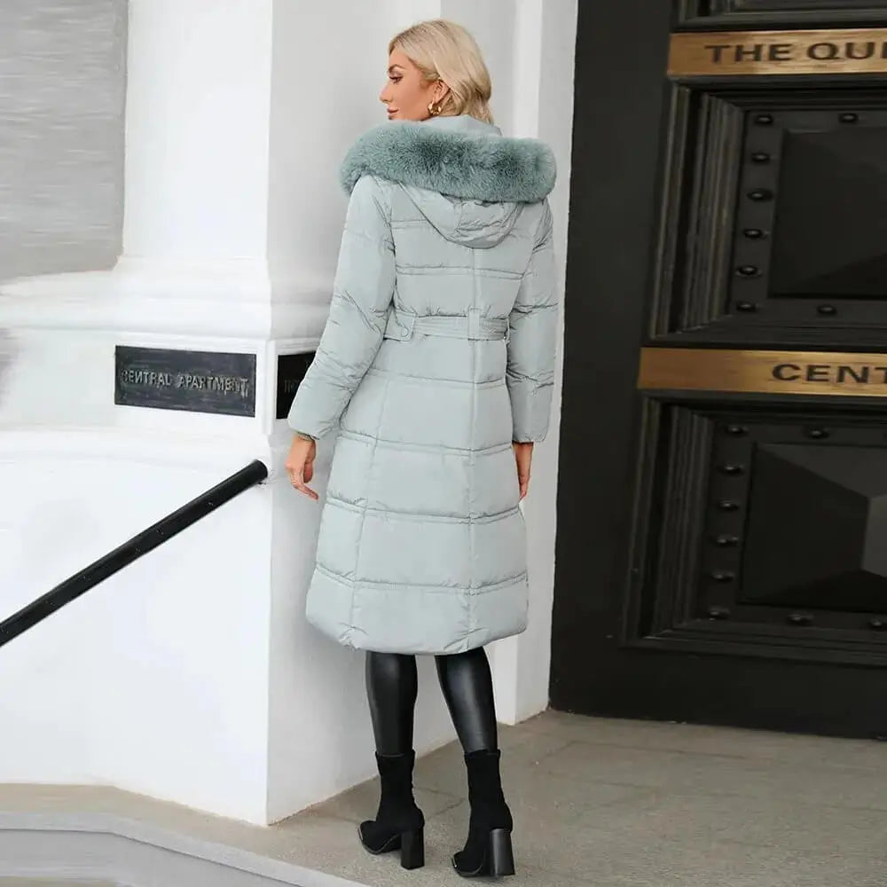 Doudoune Longue à Capuche Octavie-Brun-