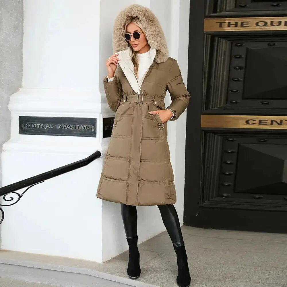 Doudoune Longue à Capuche Octavie-Brun-