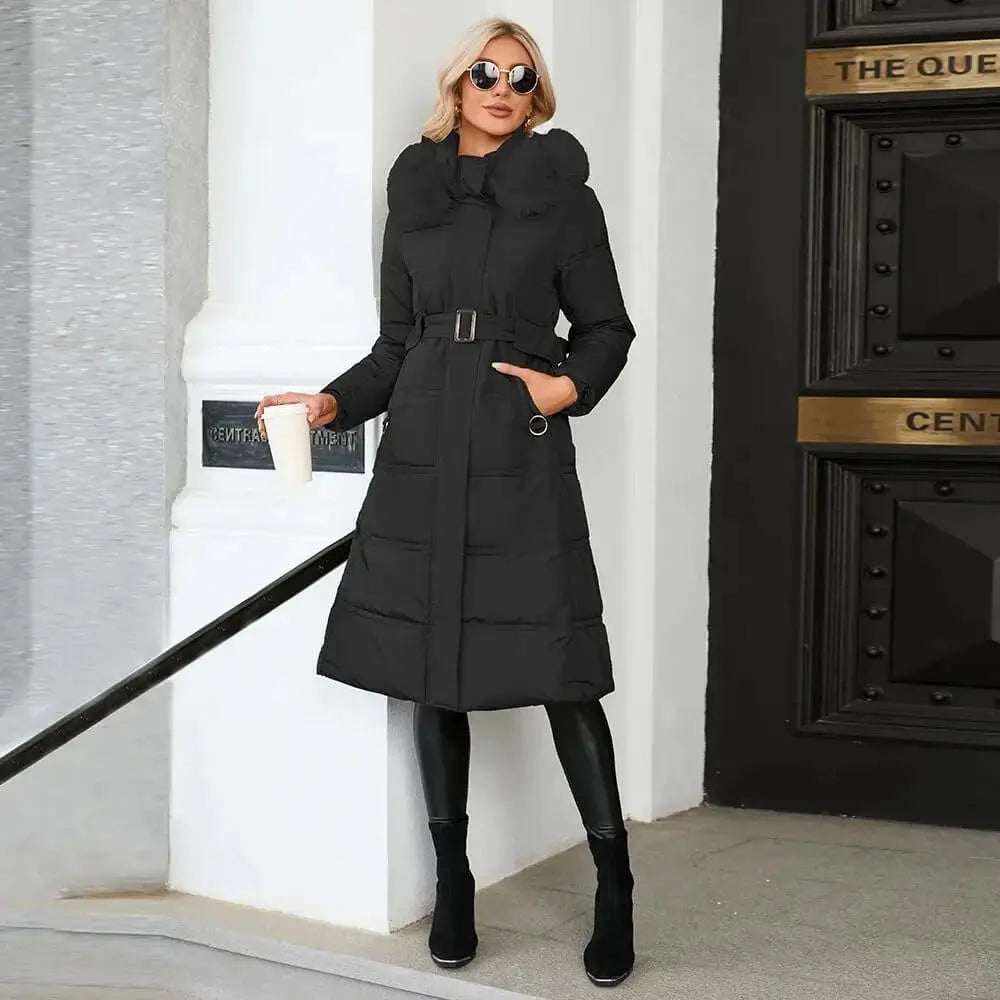 Doudoune Longue à Capuche Octavie-Brun-