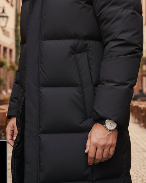 Doudoune Longue à Capuche Tyllia