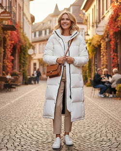 Doudoune Longue à Capuche Tyllia - Blanc / 34