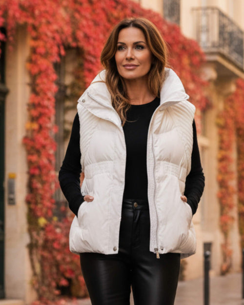 Doudoune Sans Manches à Capuche Zélyra