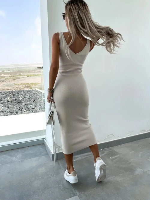 Ensemble 2 Pièces Robe Midi et Pull Large Angèle