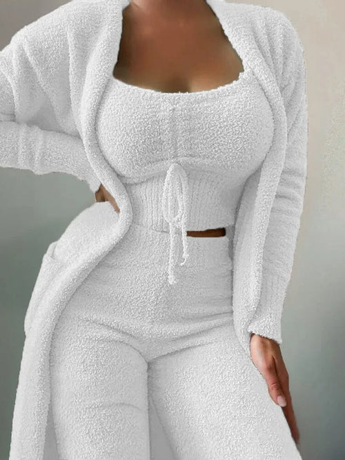 Ensemble 3 Pièces en Maille Zénithé - Blanc / 34