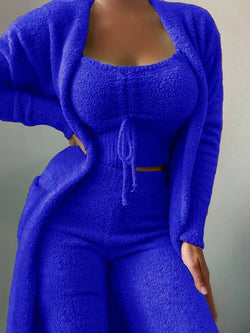 Ensemble 3 Pièces en Maille Zénithé - Bleu / 34