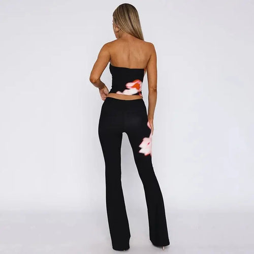 Ensemble Bandeau et Pantalon Évasé Portofino Morgane