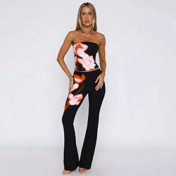 Ensemble Bandeau et Pantalon Évasé Portofino Morgane