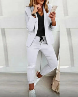 Ensemble Blazer et Pantalon Amboise Gaëlle Blanc / XS