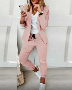 Ensemble Blazer et Pantalon Amboise Gaëlle Rose / XS