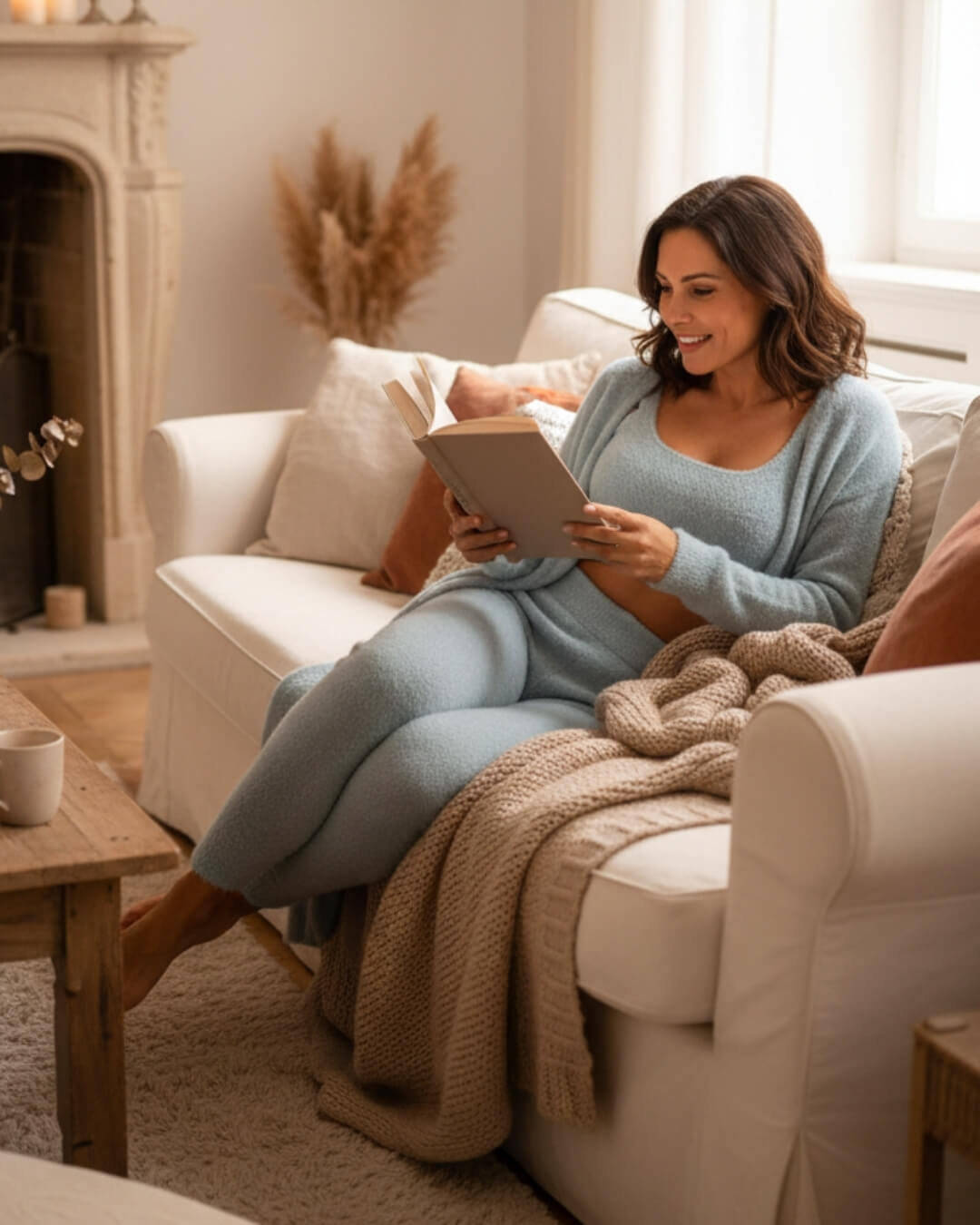 Ensemble Cocoon Malyane — 3 Pièces Maille Douce & Élégance Détente-Blanc-