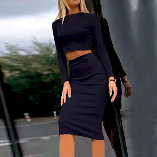Ensemble Crop Top et Jupe Midi Edmée
