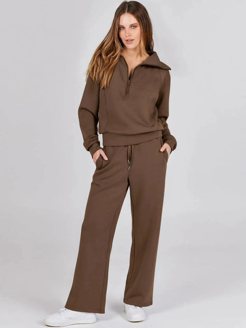 Ensemble Décontracté Valentine Marron / XS