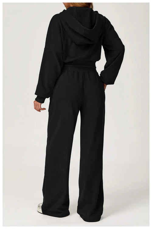 Ensemble Sweat Crop et Pantalon Large Sylvine