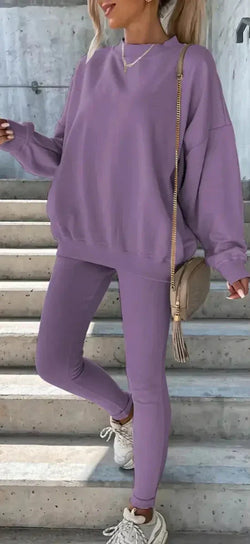 Ensemble Sweat Oversize et Legging Marion Bleu / XS