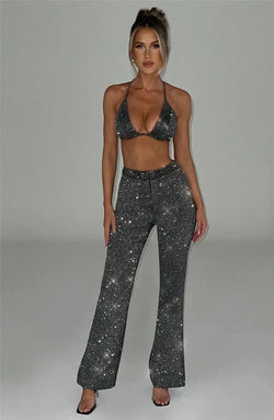 Ensemble Trois Pièces Scintillant Coline Gris / XS