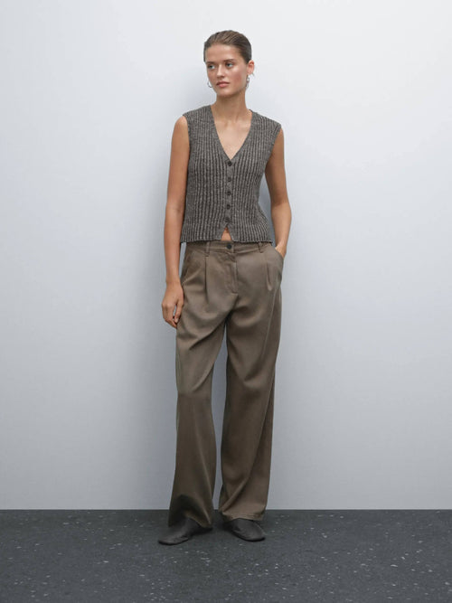 Gilet en Maille Sans Manches Zalina