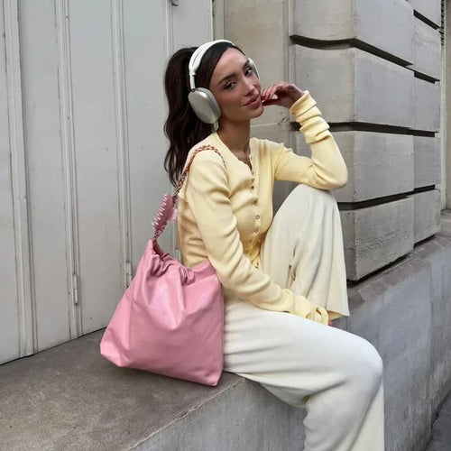 Gilet Fin Côtelé Orliane - Jaune / 34