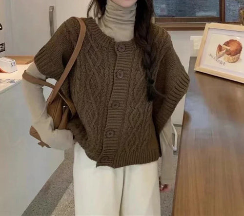 Gilet Sans Manches en Maille Torsadée Elinor