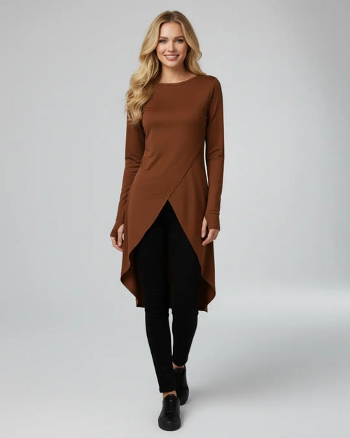 Haut Long Asymétrique Croisé Isabeau