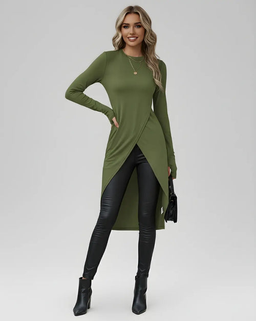 Haut Long Asymétrique Croisé Isabeau
