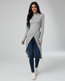 Haut Long Asymétrique Croisé Isabeau