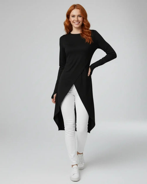 Haut Long Asymétrique Croisé Isabeau