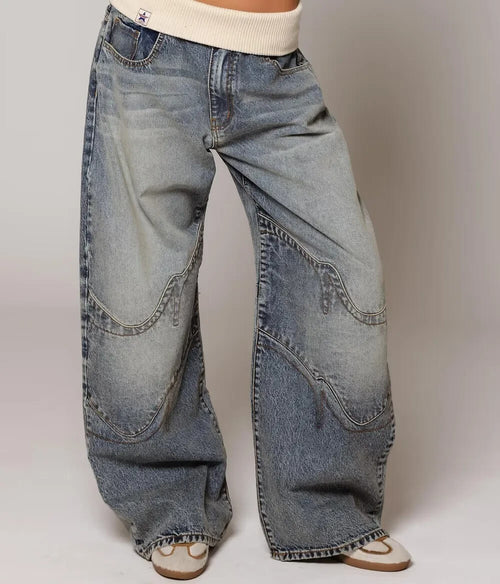 Jean Baggy Taille Basse Sylané