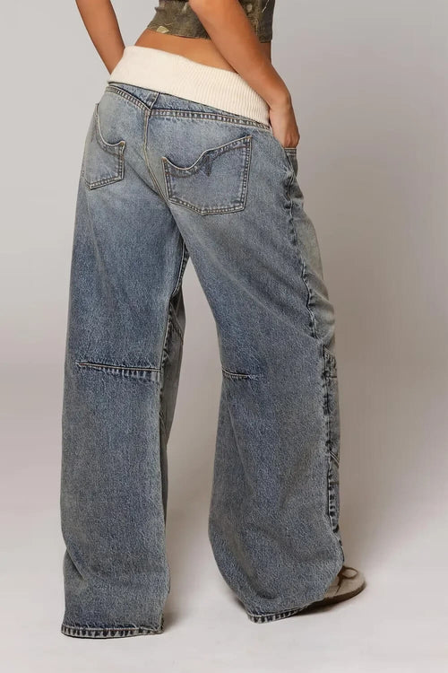 Jean Baggy Taille Basse Sylané