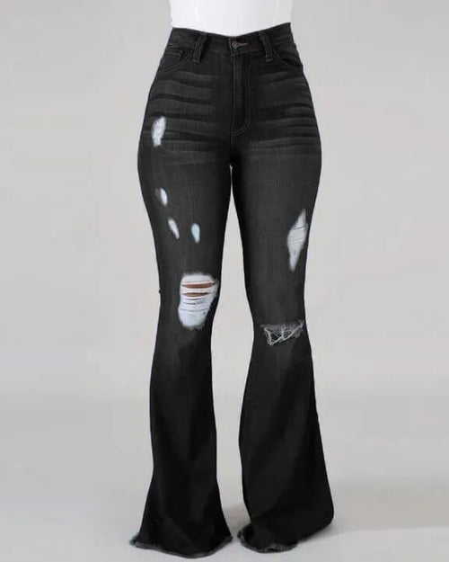 Jean Bootcut Taille Haute Eléane - Noir / 34