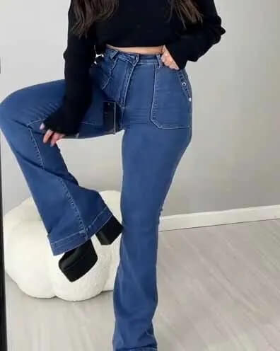 Jean Évasé Taille Haute Maelise