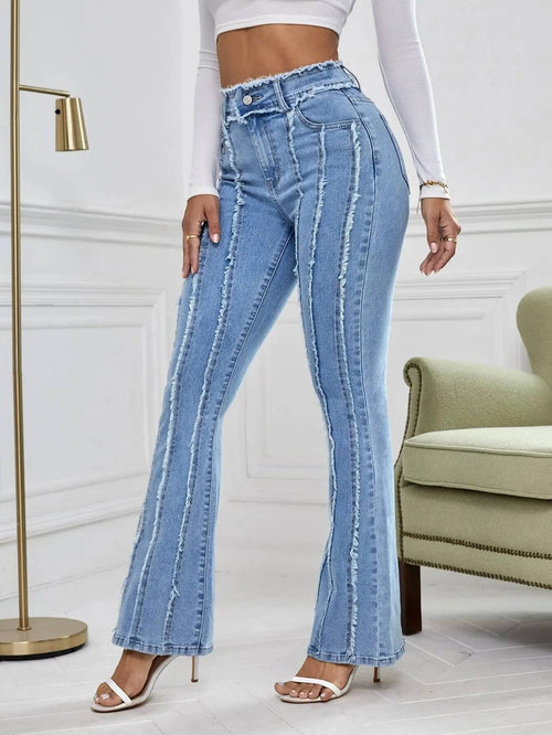 Jean Flare Taille Haute Liané