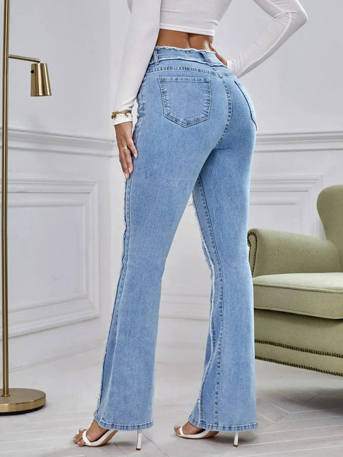 Jean Flare Taille Haute Liané