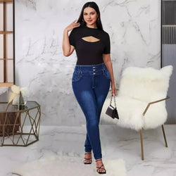 Jean Push-Up Skinny Vylène - Bleu / 34