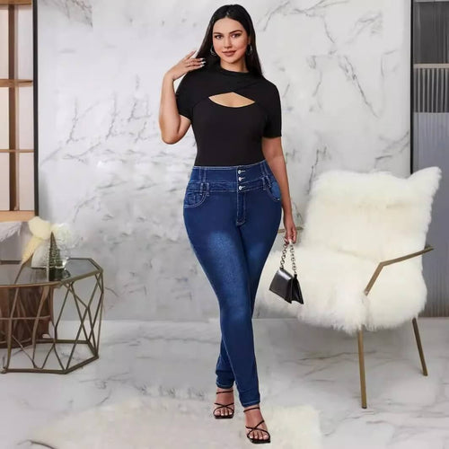 Jean Push-Up Skinny Vylène - Bleu / 34