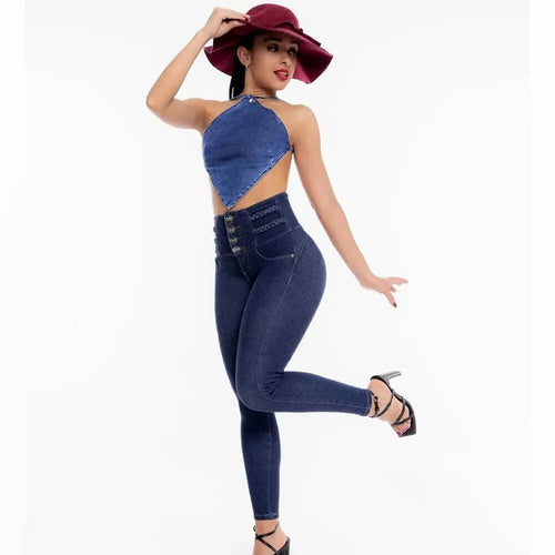 Jean Skinny Push-Up Taille Haute Salyne