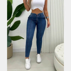 Jean Skinny Taille Haute Néliane - Bleu / 34