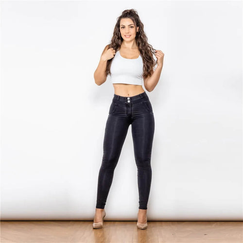 Jean Skinny Taille Haute Push-Up Livia - Noir / 34