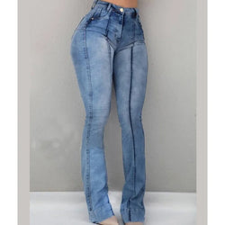 Jean Taille Haute Flare Cyndra - Bleu / 34