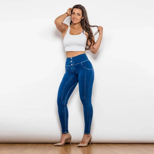 Jegging Femme Taille Très Haute Cassis