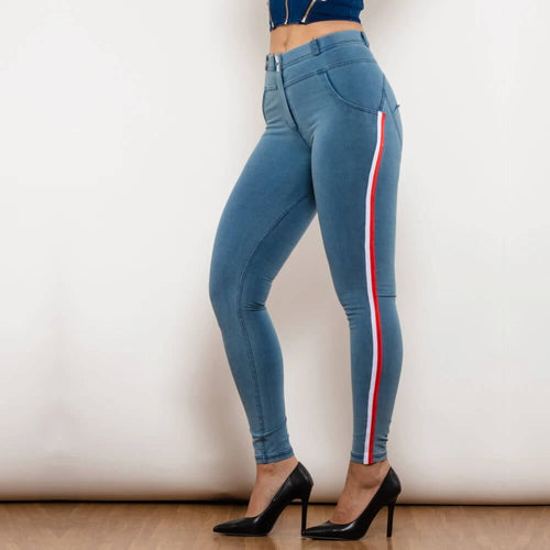 Jegging Taille Haute à Bande Latérale Sloane