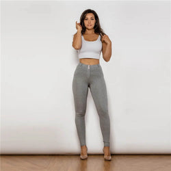 Jegging Taille Haute Push-Up Amarante