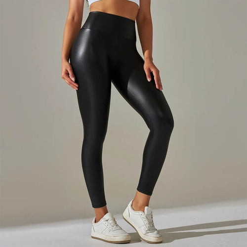 Legging Taille Haute Effet Cuir Eurydice