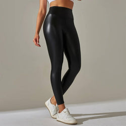 Legging Taille Haute Effet Cuir Eurydice