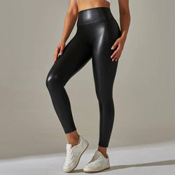 Legging Taille Haute Effet Cuir Eurydice