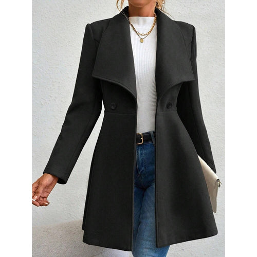 Manteau Mi-long Croisé Elsa - Noir / XS