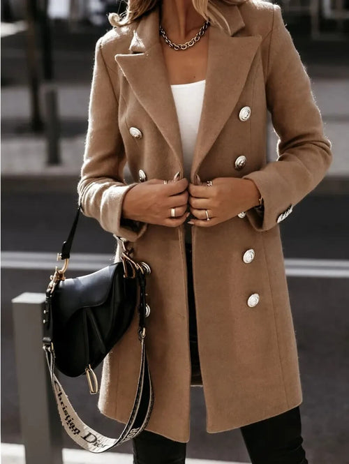 Manteau Trench Chic à Double Boutonnage Nina