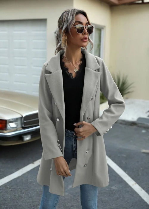 Manteau Trench Chic à Double Boutonnage Nina