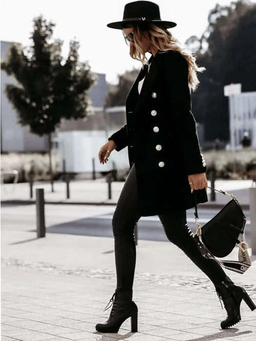 Manteau Trench Chic à Double Boutonnage Nina