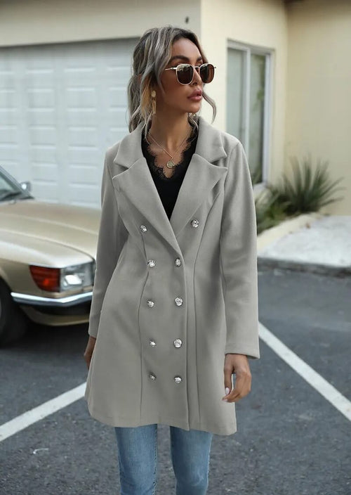 Manteau Trench Chic à Double Boutonnage Nina